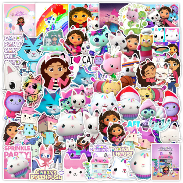 qw0661a 50pcs/pack Gabby Dollhouse stickers