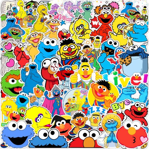 QW0873A 50PCS/pack Sesame Street kids stickers