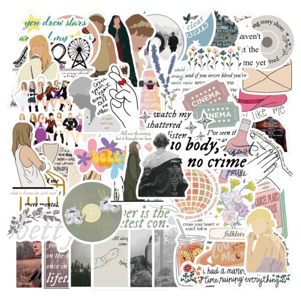 QW0089A 50PCS/pack Taylor Swift Stickers