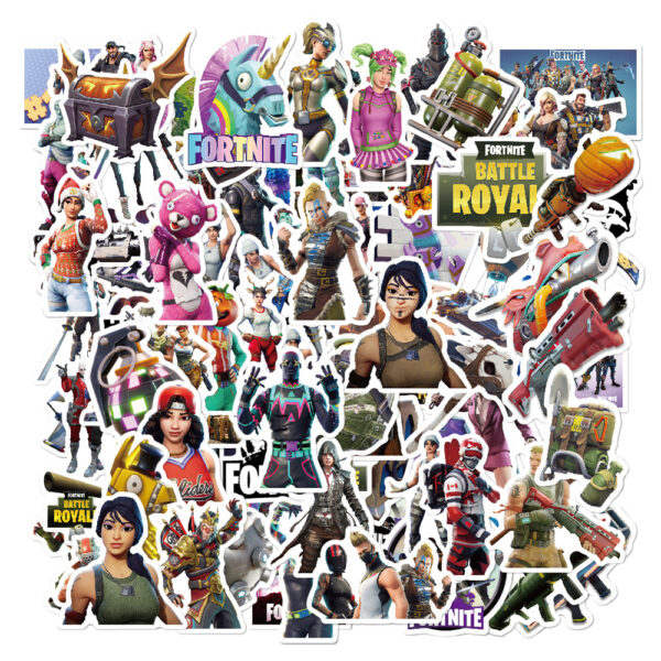 ZY0010D 104pcs/pack Fortnite: Battle Royale sticker