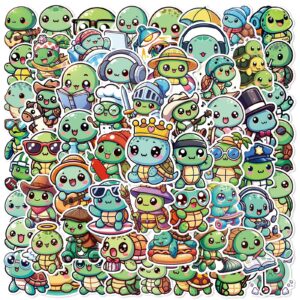 ZY0631H 60PCS/pack silly turtle sticker
