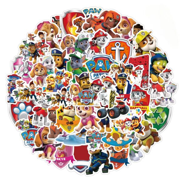 ZY0647Y 50PCS/pack Cartoon Paw Patrol sticker