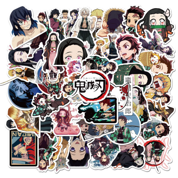 QW0008A 50PCS/pack Demon Slayer Stickers