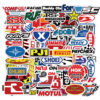 QW0245A 50PCS/pack Racing car logo Stickers