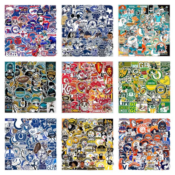 QW0917A 50PCS/pack Rugby graffiti stickers