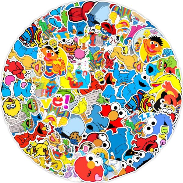 QW0873A 50PCS/pack Sesame Street kids stickers