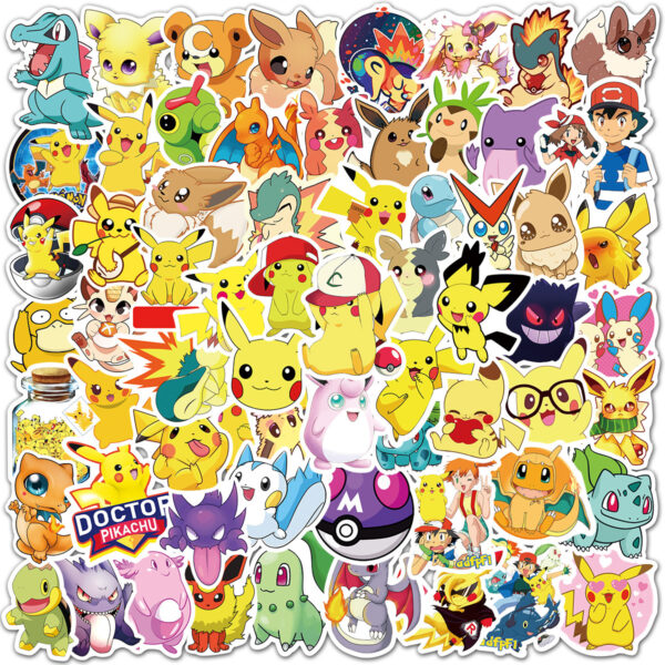 QW01049Q 100PCS/pack Pokemon sticker