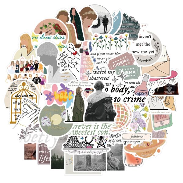 QW0089A 50PCS/pack Taylor Swift Stickers