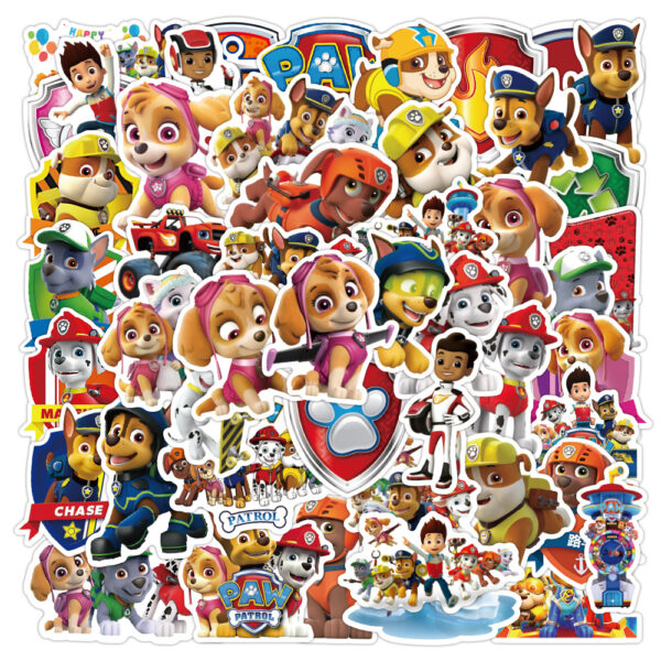 ZY0647Y 50PCS/pack Cartoon Paw Patrol sticker