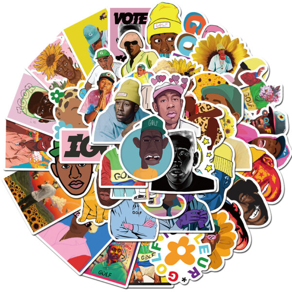 QW0160A 50PCS/pack Tyler The Creator Sticker
