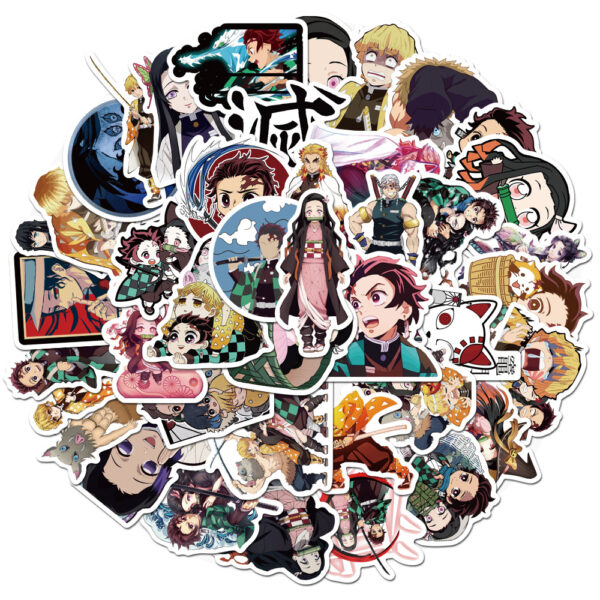 QW0008A 50PCS/pack Demon Slayer Stickers