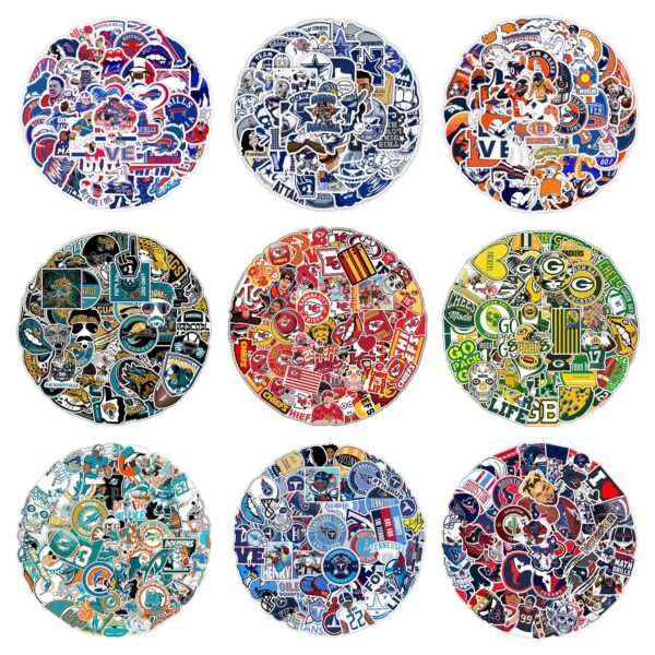 QW0917A 50PCS/pack Rugby graffiti stickers