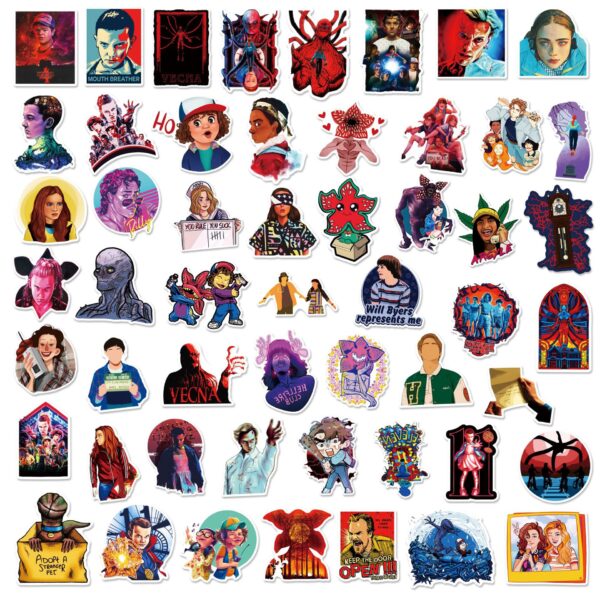 QW0972A  50PCS/pack Stranger Things Stickers