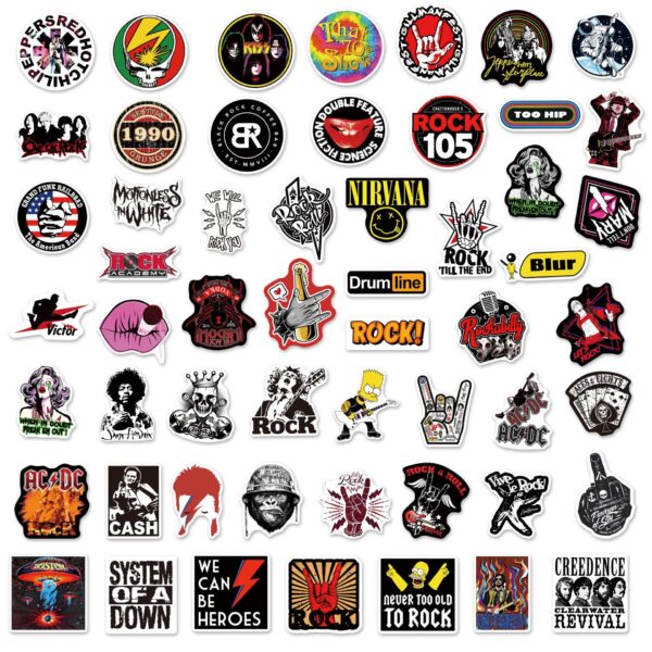 QW1029Q 104PCS/pack Rock Music Band Graffiti Stickers