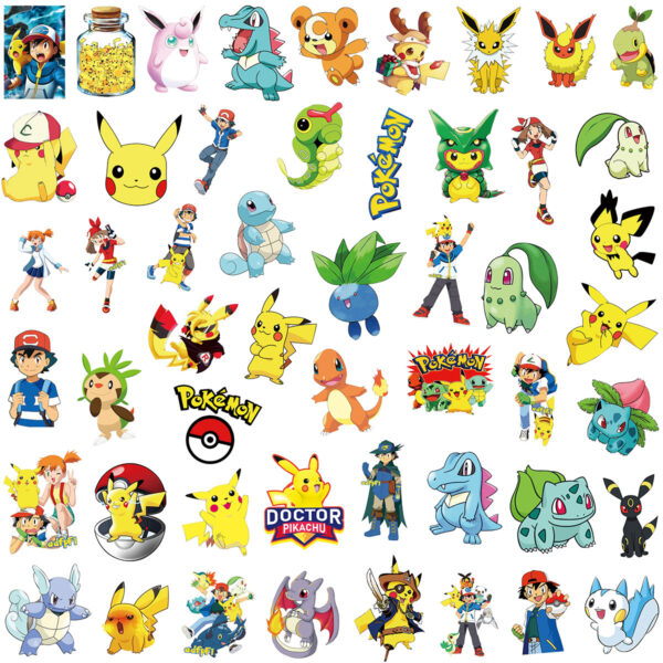 QW01049Q 100PCS/pack Pokemon sticker