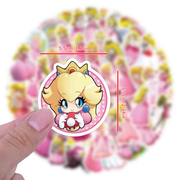 ZY0711Y 60PCS/pack Princess Peach sticker