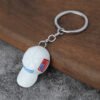 ZY1045A Red hat men's hip-hop keychain