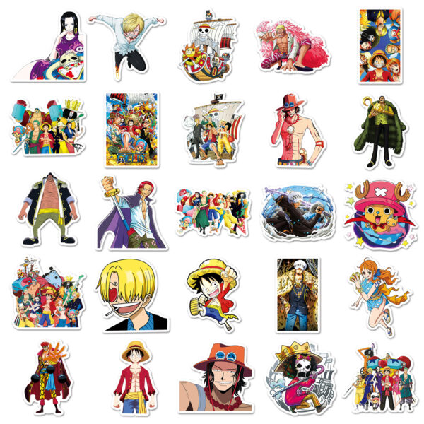 ZY1579A  50pcs/pack One Piece Stickers