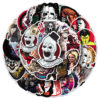 qw0336a 50pc/pack horror movie stickers