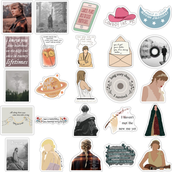 QW0089A 50PCS/pack Taylor Swift Stickers