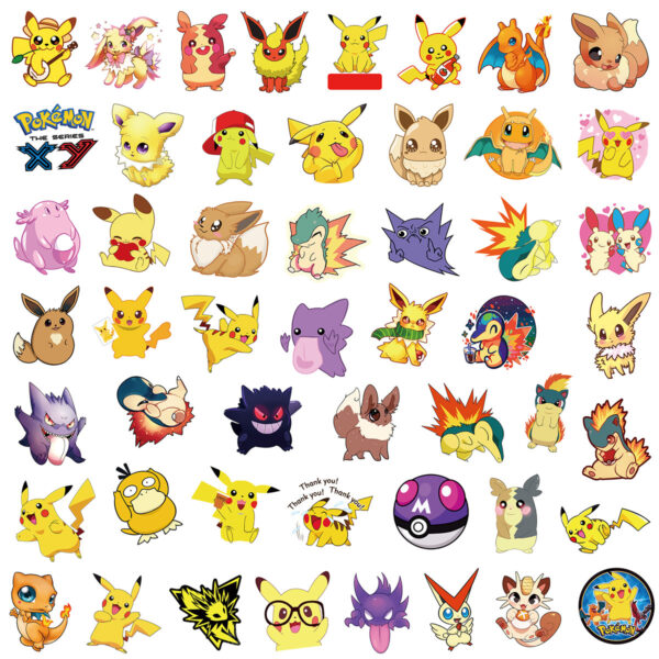 QW01049Q 100PCS/pack Pokemon sticker