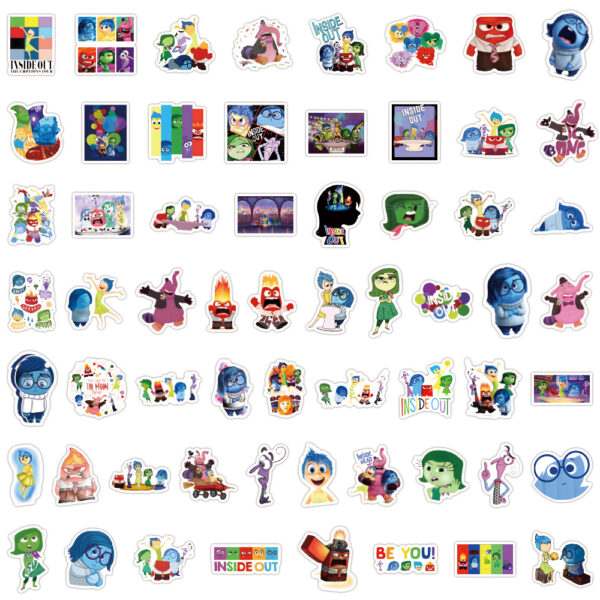 ZY0319F 60PCS/pack INSIDE OUT Special Agents Sticker