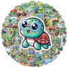ZY0631H 60PCS/pack silly turtle sticker