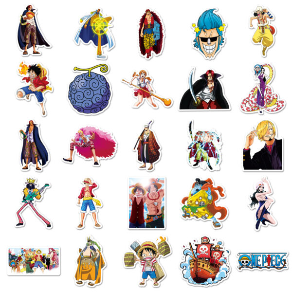 ZY1579A  50pcs/pack One Piece Stickers