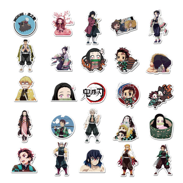 QW0008A 50PCS/pack Demon Slayer Stickers