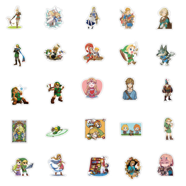 QW0318A 50PCS/Pack The Legend of Zelda Stickers