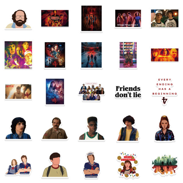 QW0010A 50PCS/pack Stranger Things Stickers