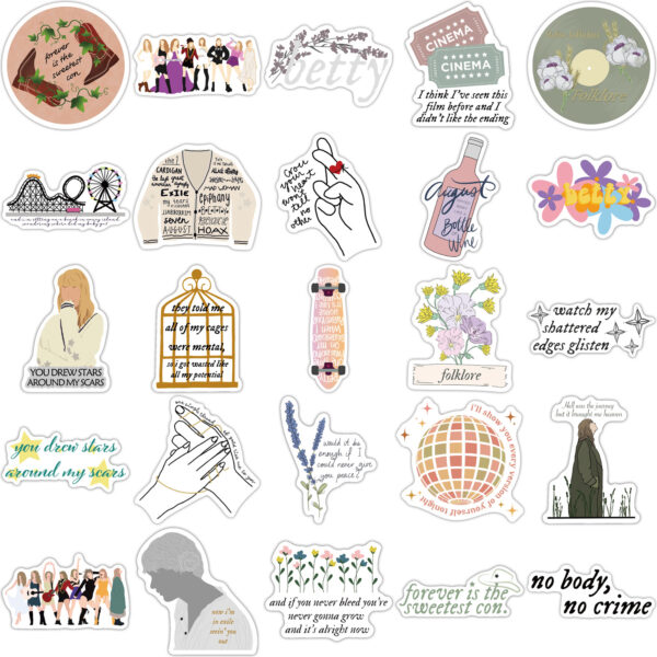 QW0089A 50PCS/pack Taylor Swift Stickers