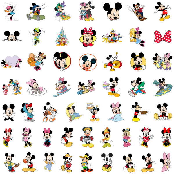 qw0616a  50PCS/pack Mickey Mouse stickers