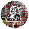 QW1029Q 104PCS/pack Rock Music Band Graffiti Stickers