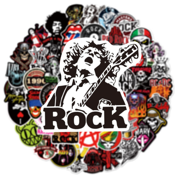 QW1029Q 104PCS/pack Rock Music Band Graffiti Stickers