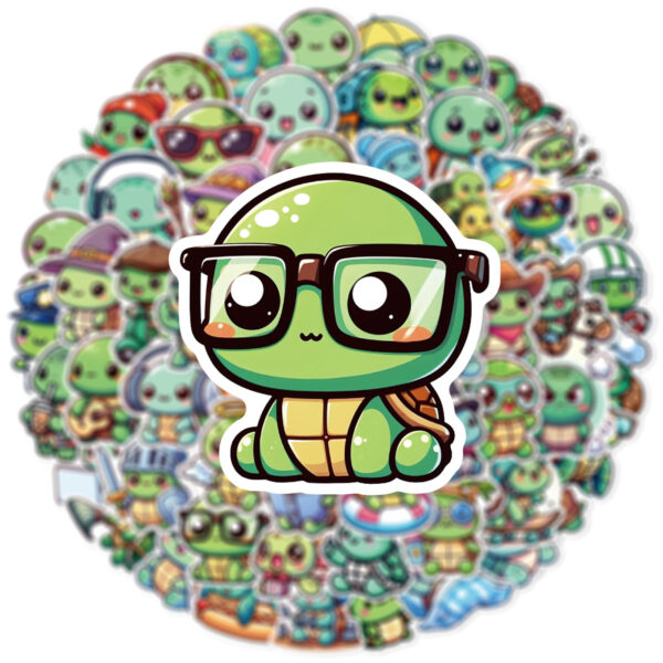 ZY0631H 60PCS/pack silly turtle sticker