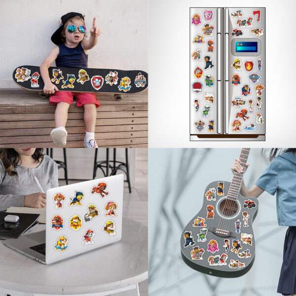 ZY0647Y 50PCS/pack Cartoon Paw Patrol sticker