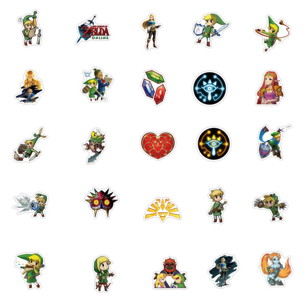 QW0318A 50PCS/Pack The Legend of Zelda Stickers