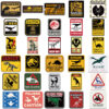 qw0382a 60pc/pack Jurassic Park logo Stickers