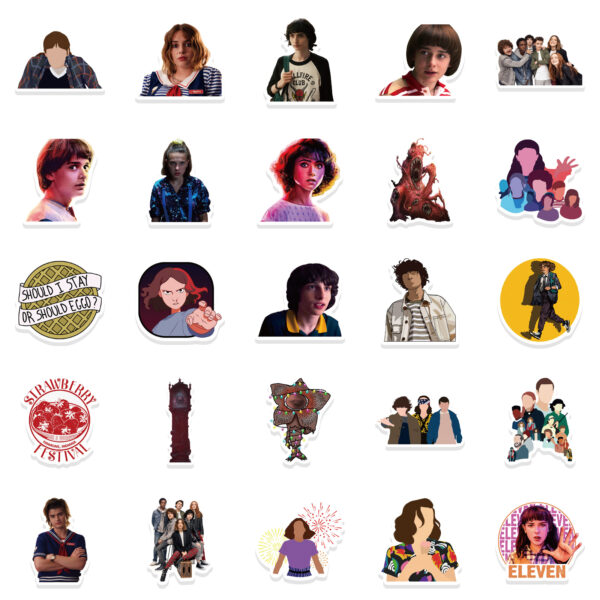 QW0010A 50PCS/pack Stranger Things Stickers