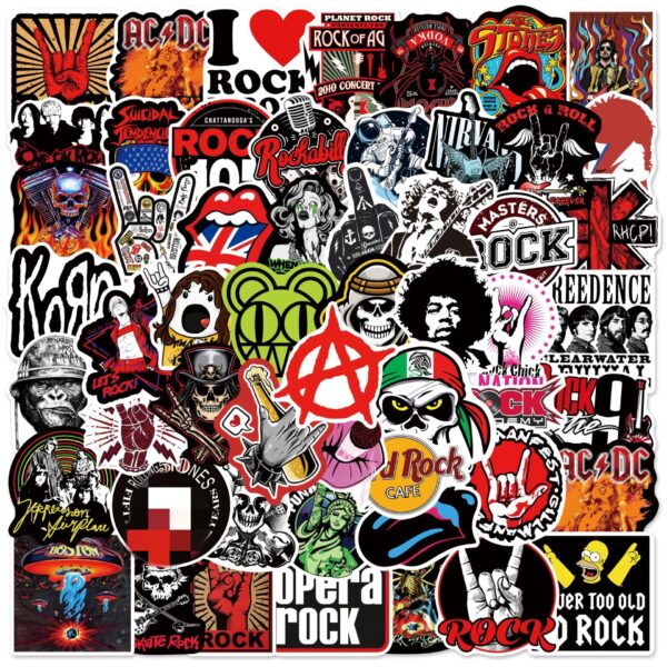 QW1029Q 104PCS/pack Rock Music Band Graffiti Stickers