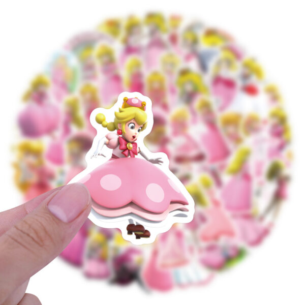 ZY0711Y 60PCS/pack Princess Peach sticker