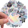 QW0007A  50PCS/pack Holographic laser Sticekr