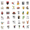 QW0170A 50PCS/pack Gangster Hip-Hop Rock
