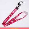 ZY0988A Cartoon polyester heat transfer detachable lanyard