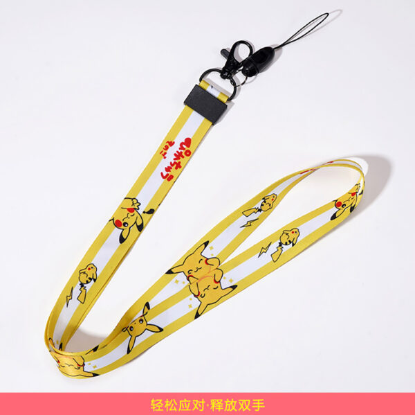 ZY0988A Cartoon polyester heat transfer detachable lanyard