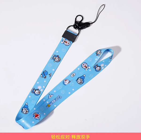 ZY0988A Cartoon polyester heat transfer detachable lanyard