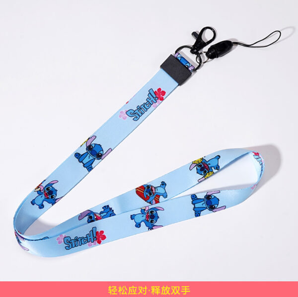 ZY0988A Cartoon polyester heat transfer detachable lanyard