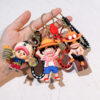 ZY1767A One Piece's Monkey D. Luffy, Nami, Sabo, Suru, Dragon Ball Keychains
