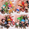 ZY1767A One Piece's Monkey D. Luffy, Nami, Sabo, Suru, Dragon Ball Keychains